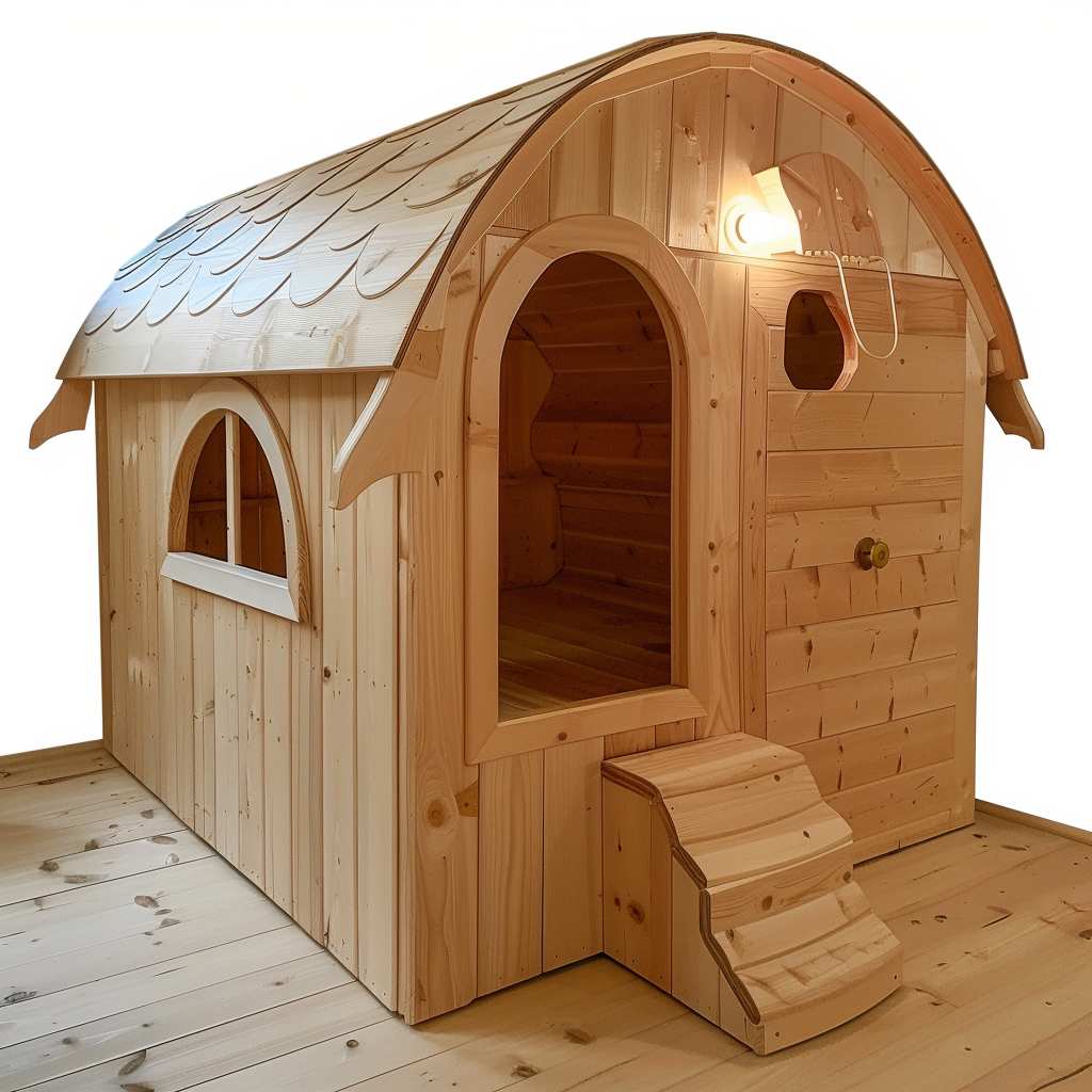 Une cabane en bois en kit