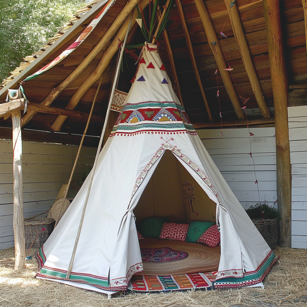 Une idée de tipi de jardin